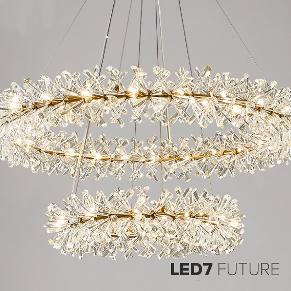 Loft Industry Modern - Stalactite 19 Circle Chandelier